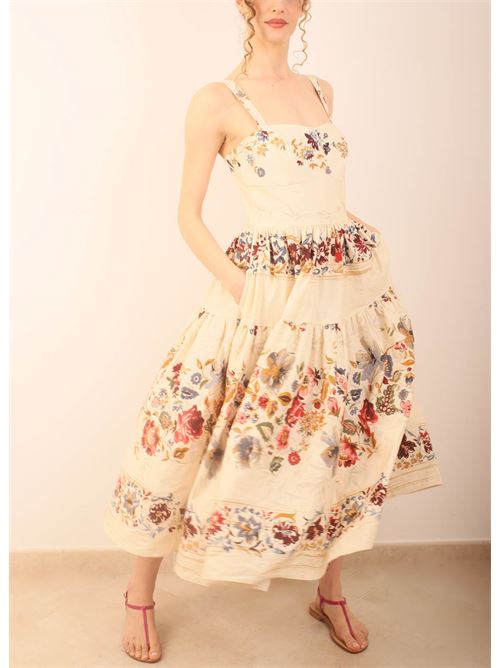 tailored floral sundress Laboratorio Capri | SALINAEVATEX